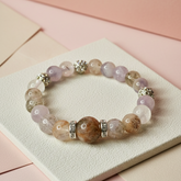 Master Protection Crystal Bracelet - Clear Quartz, Amethyst & Black Gold Super Seven